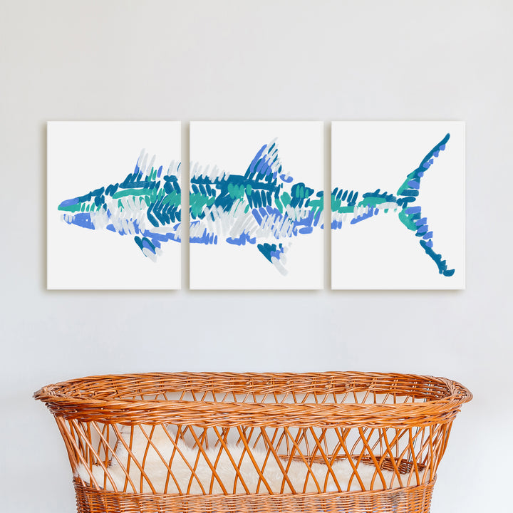 The Kingfish Triptych - Set of 3