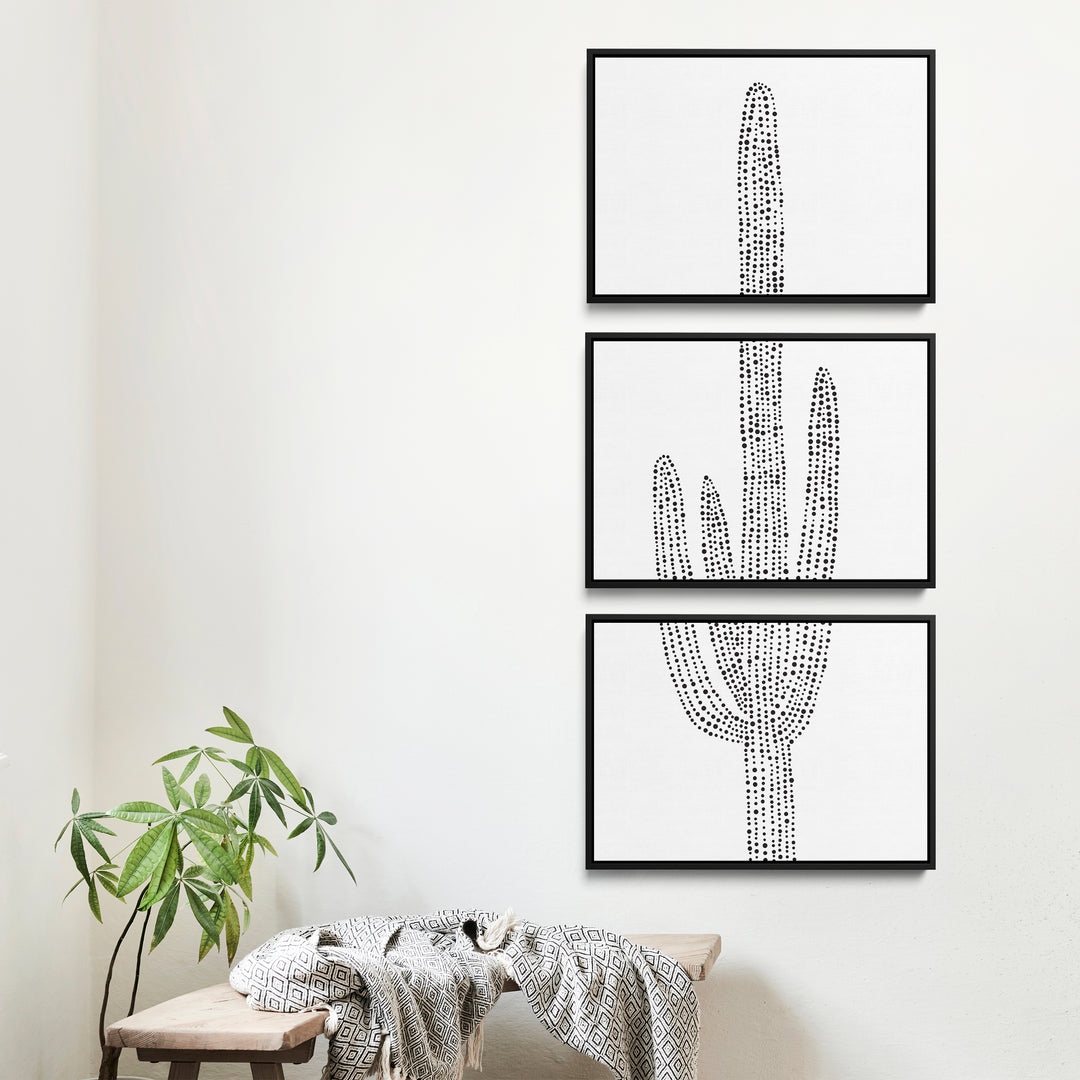 Desert Saguaro Cactus, No. 2 - Set of 3