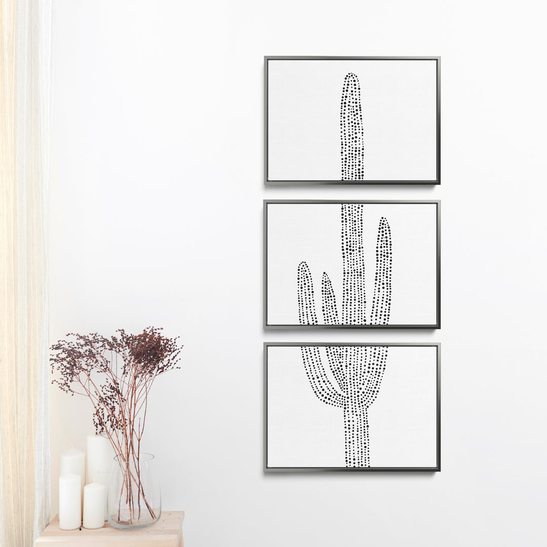 Desert Saguaro Cactus, No. 2 - Set of 3