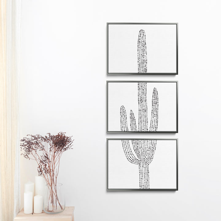 Desert Saguaro Cactus, No. 2 - Set of 3