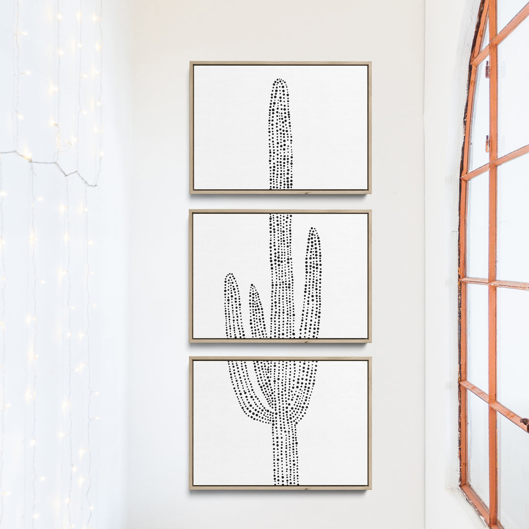 Desert Saguaro Cactus, No. 2 - Set of 3