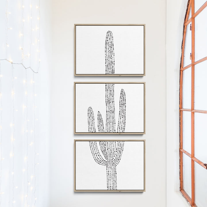 Desert Saguaro Cactus, No. 2 - Set of 3