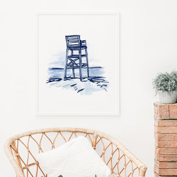Blue Lifeguard Tower - Jetty Home