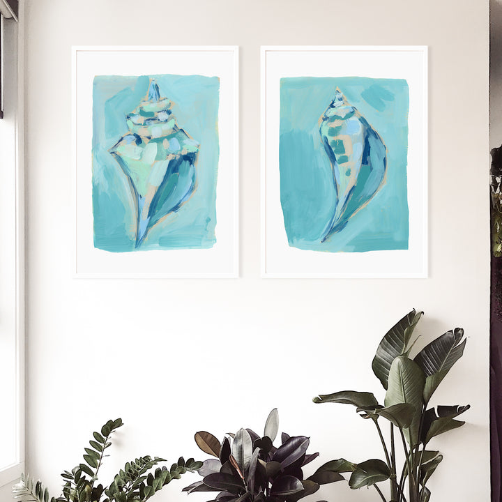 Shoreside Shells Diptych - Set of 2