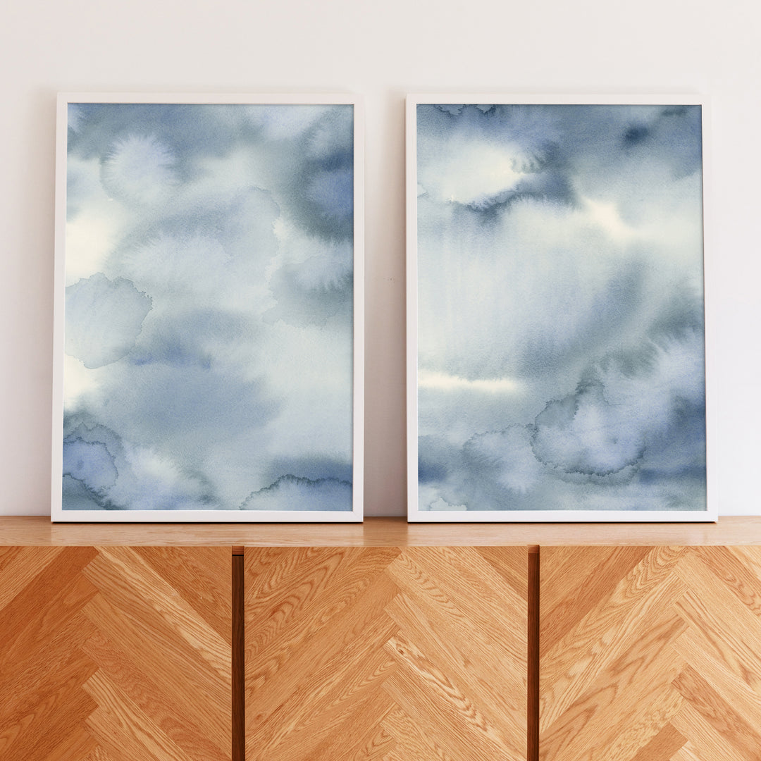 Hazed Tide Diptych - Set of 2