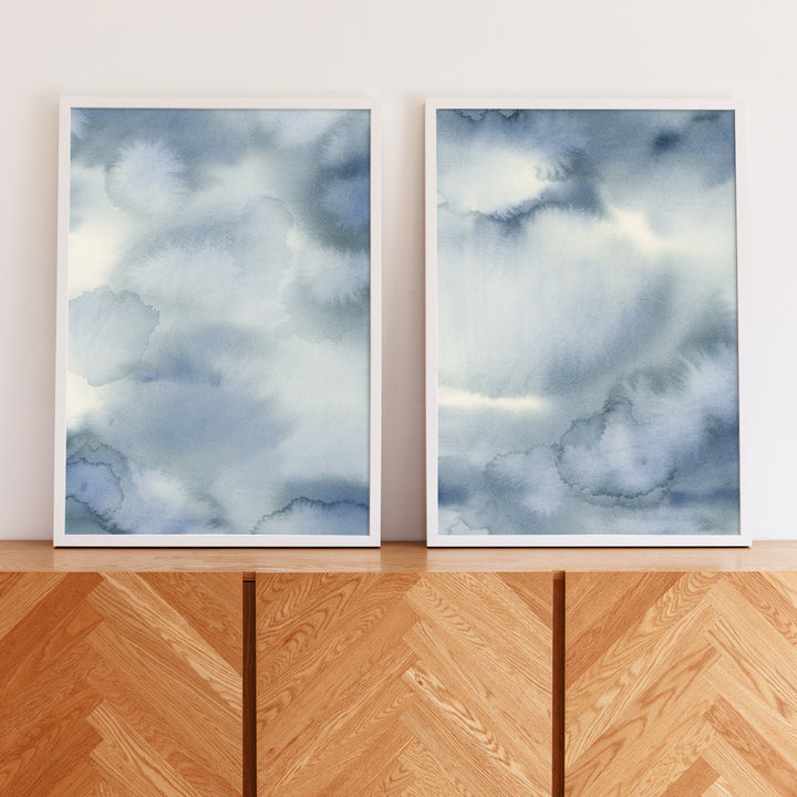 Hazed Tide Diptych - Set of 2