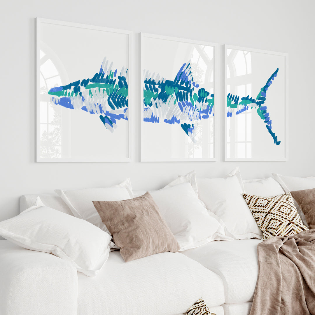 The Kingfish Triptych - Set of 3