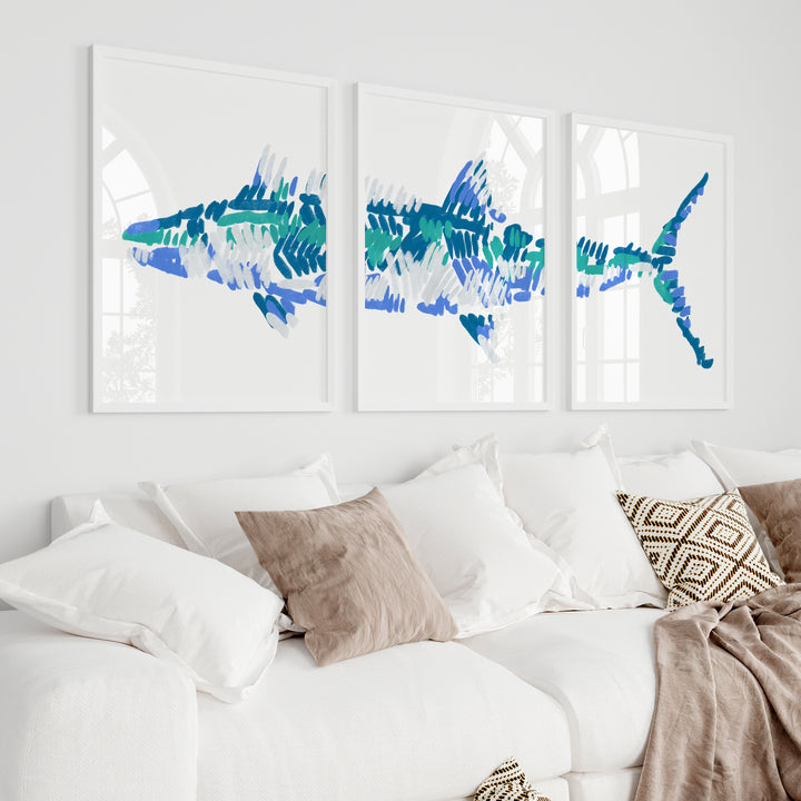The Kingfish Triptych - Set of 3