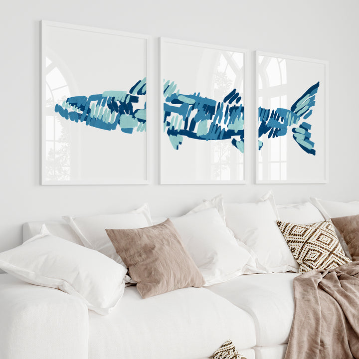 The Barracuda Triptych - Set of 3