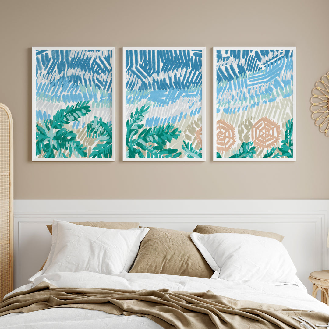 Between Tidelines Triptych - Set of 3