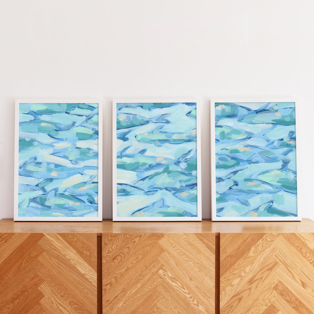 Beneath the Surface Triptych - Set of 3