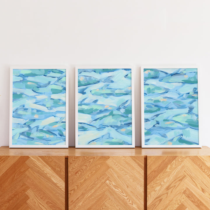 Beneath the Surface Triptych - Set of 3
