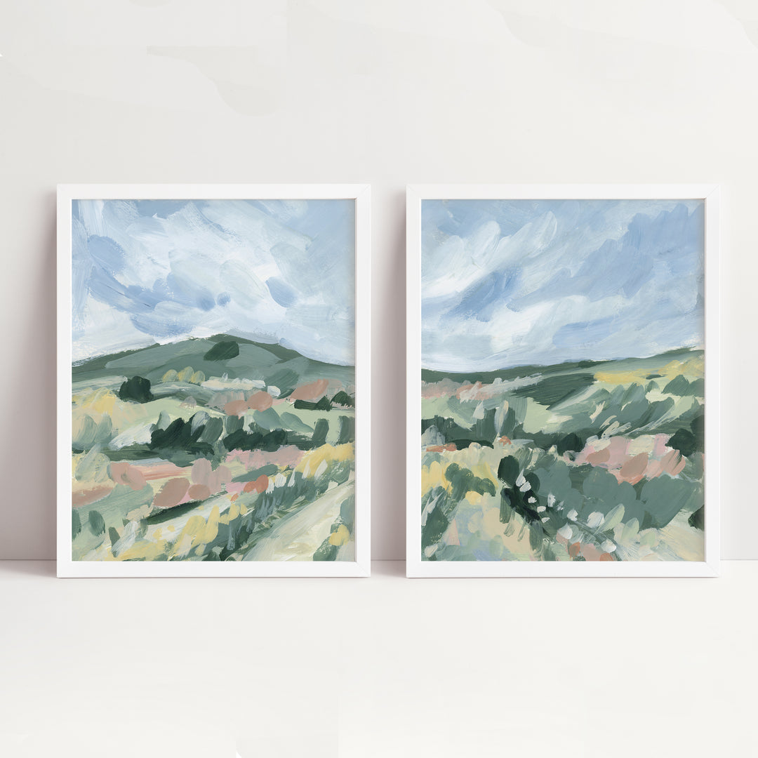 Fields in Motion Diptych - Set of 2 - Jetty Home