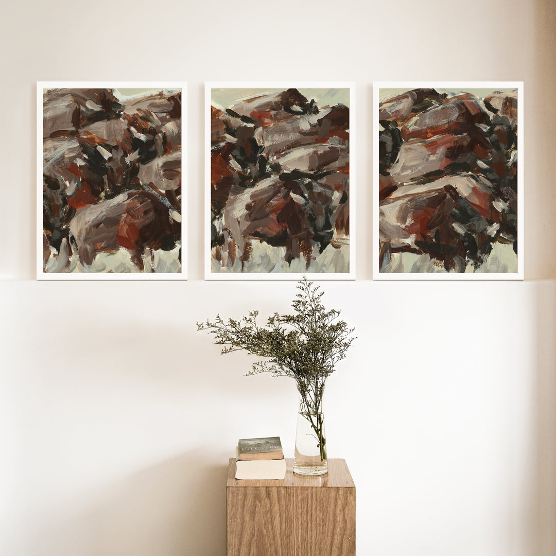 The Wild West Triptych - Set of 3