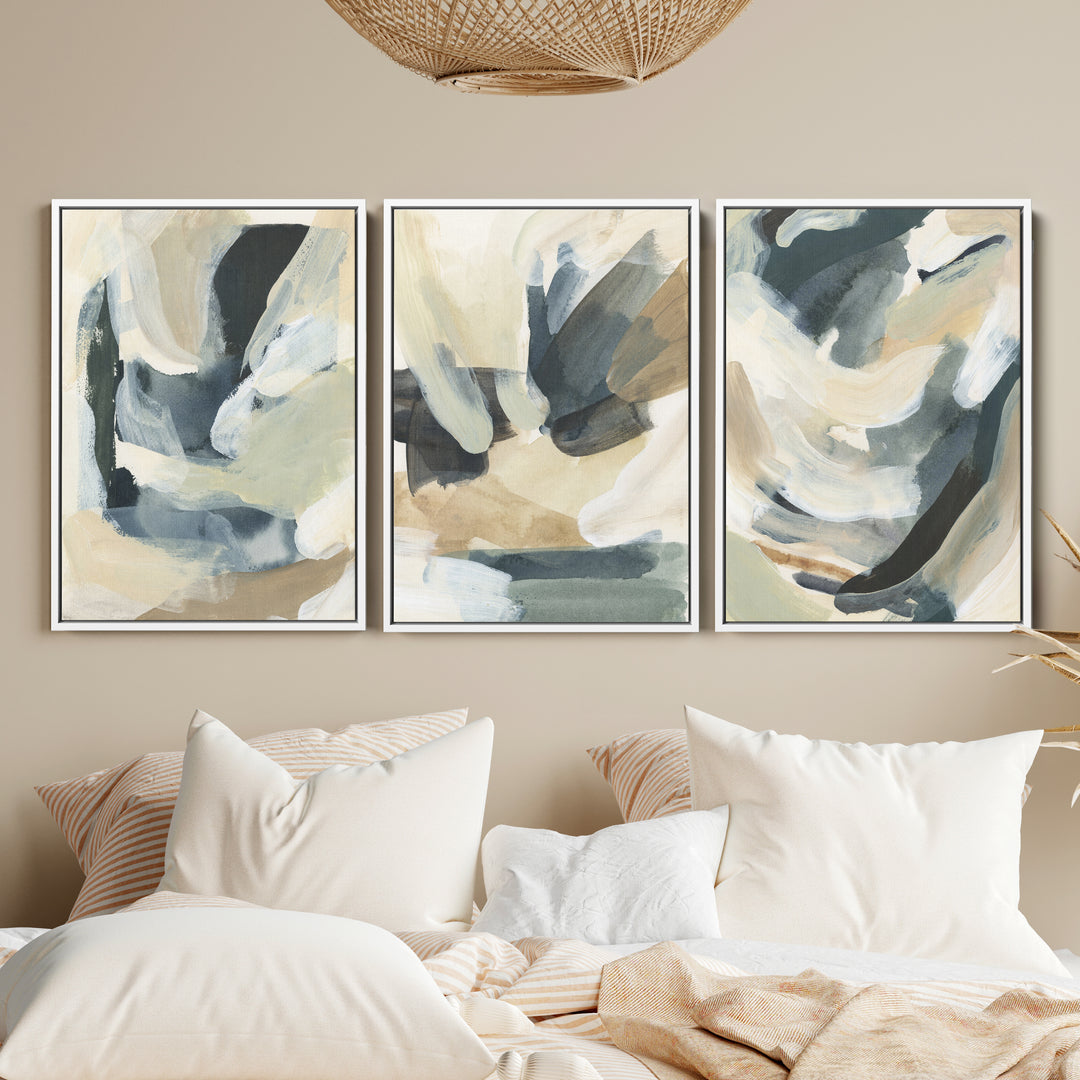 Modern Abstract Flow - Set of 3