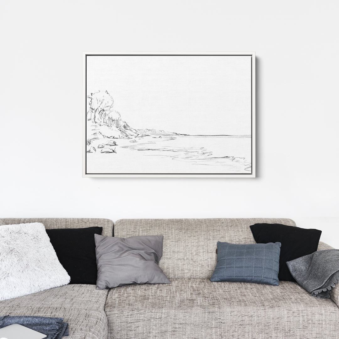 Minimalist Coastline Illustration, No. 1