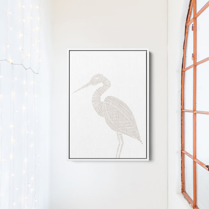 Woven Heron Illustration