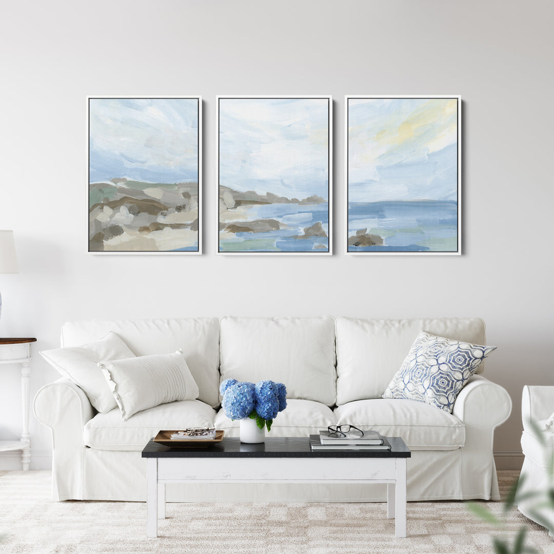 Coastline in the Morning - Set of 3