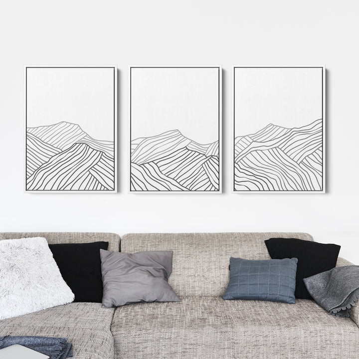 Minimalist Mountains - Set of 3