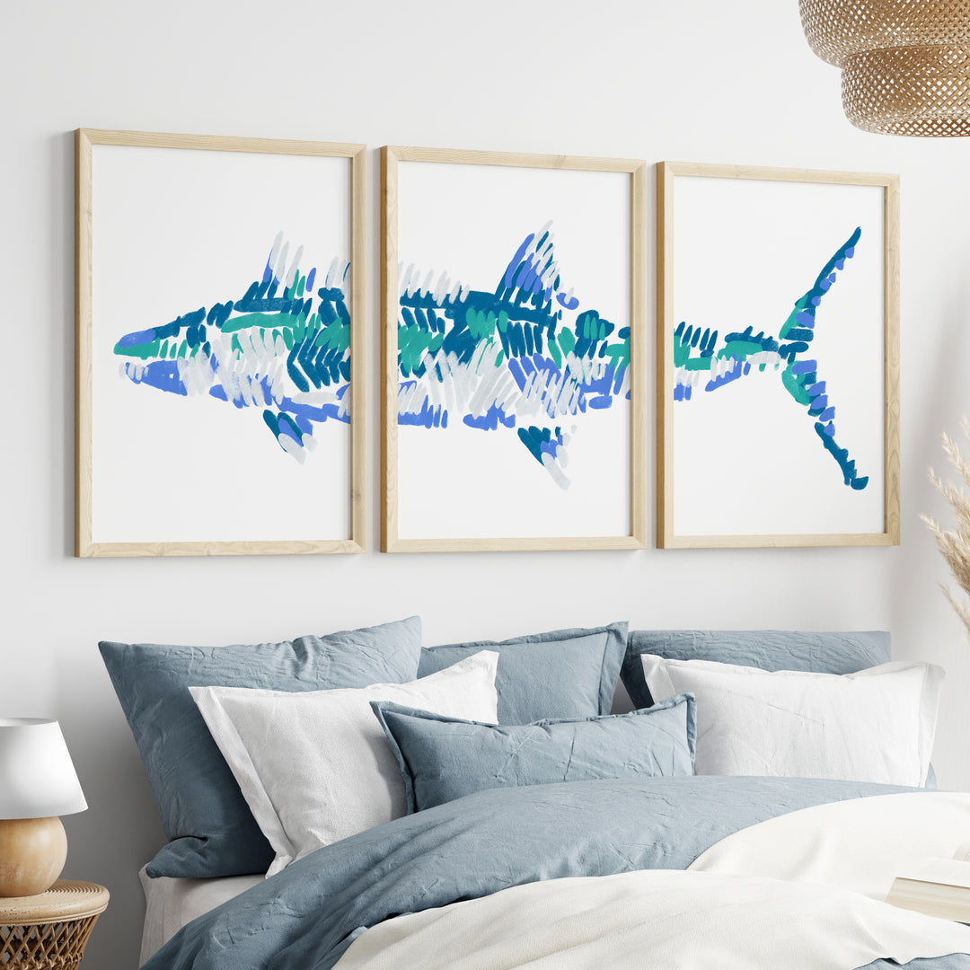 The Kingfish Triptych - Set of 3