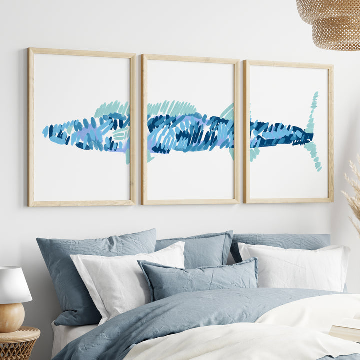 The Wahoo Triptych - Set of 3