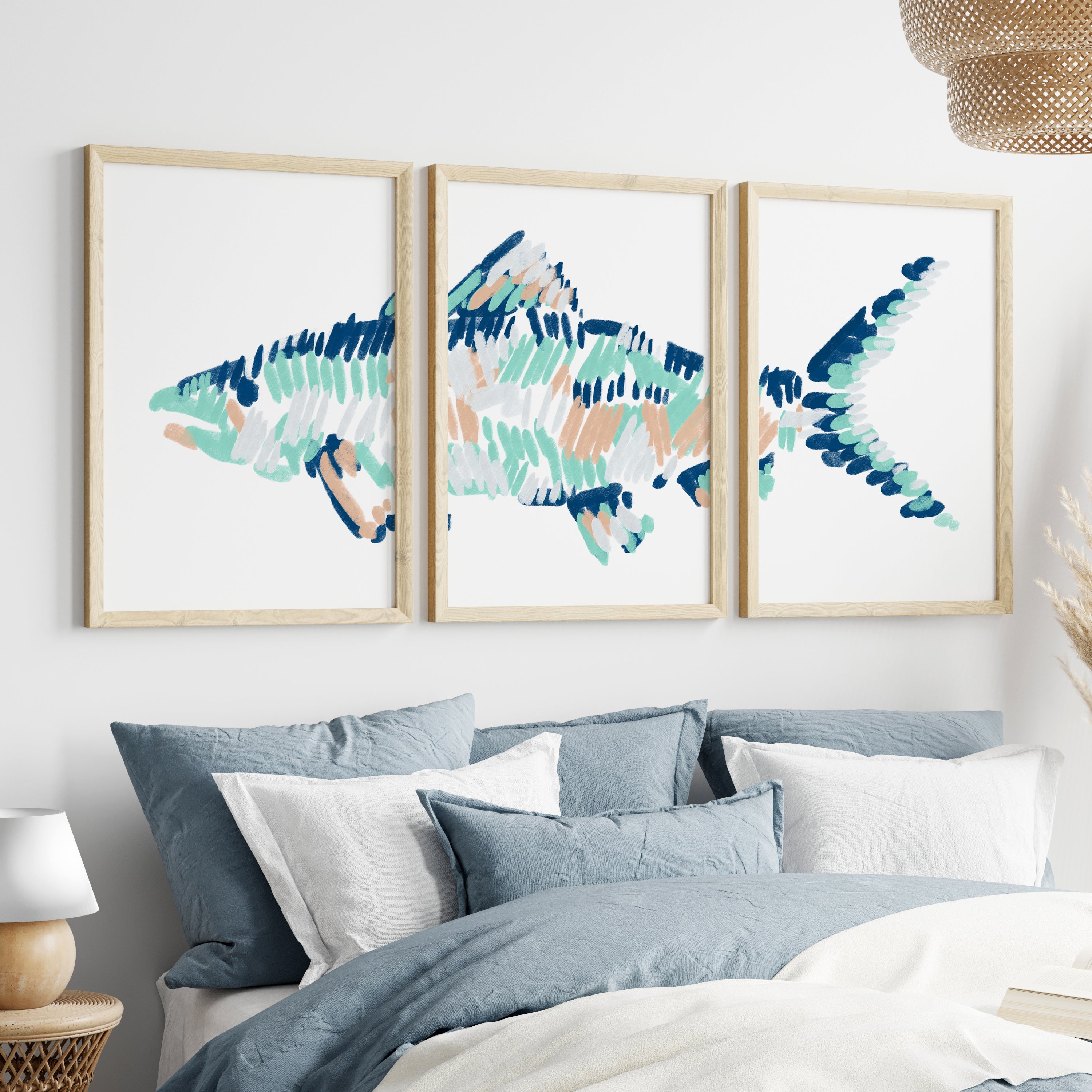 The Bonefish Triptych - Set of 3 | Jetty Home
