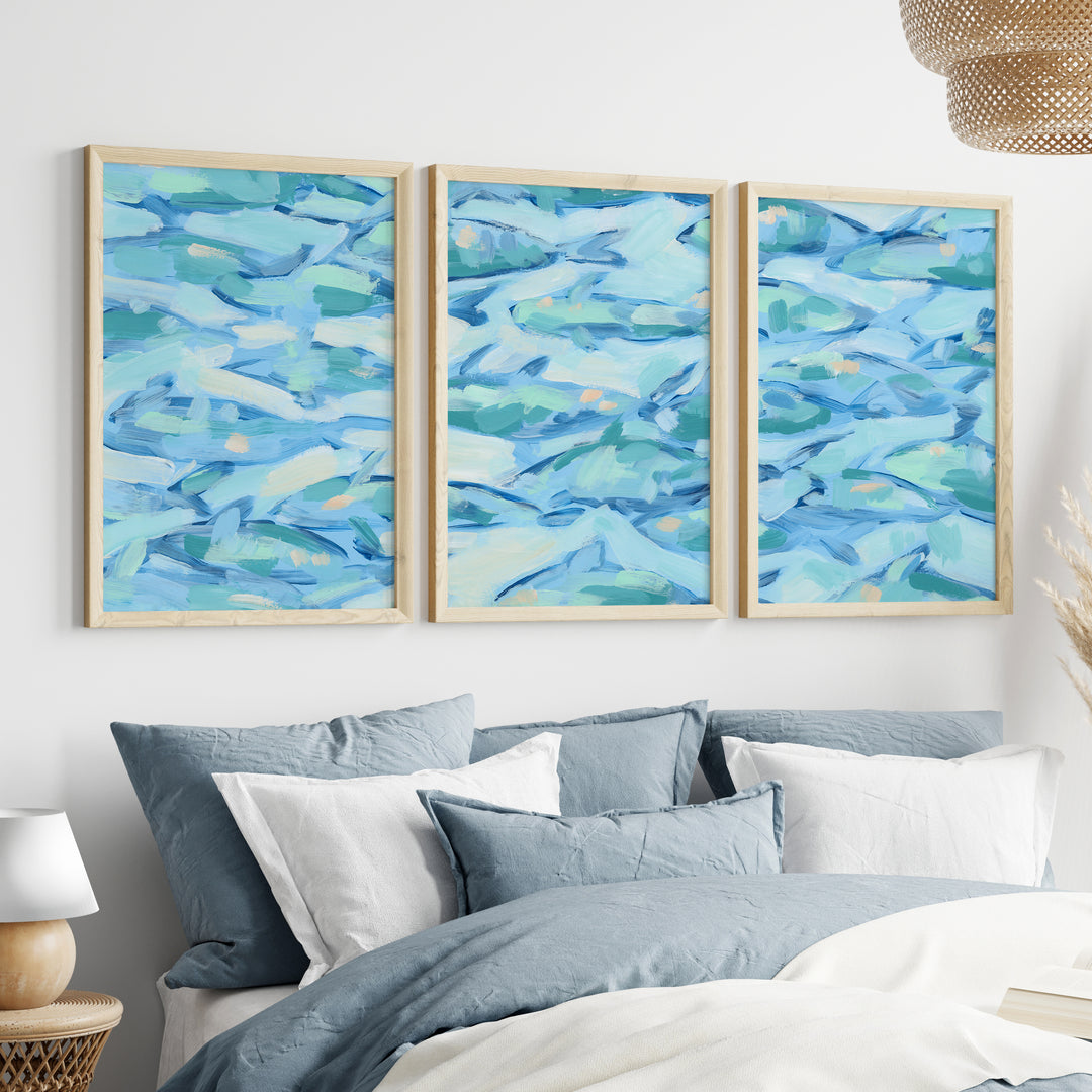 Beneath the Surface Triptych - Set of 3