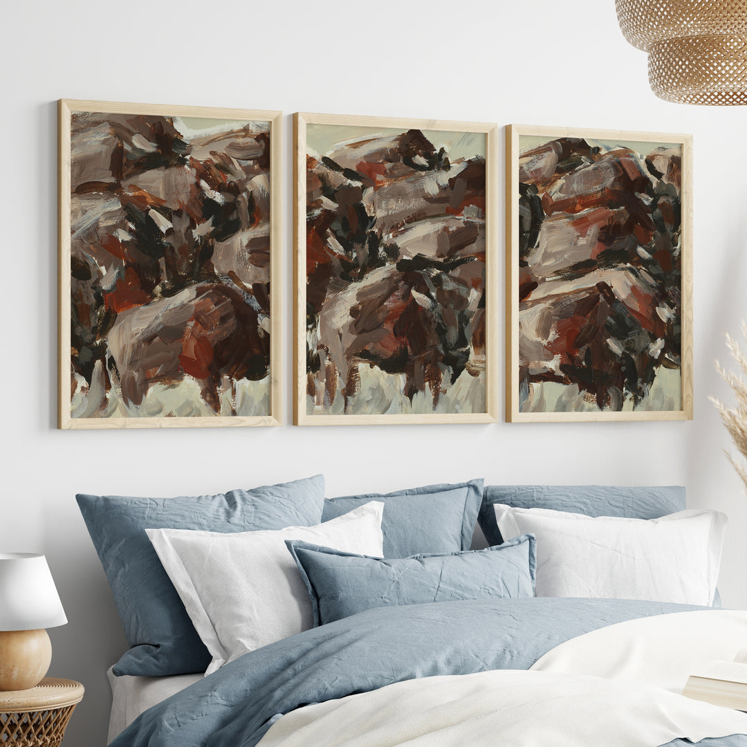 The Wild West Triptych - Set of 3