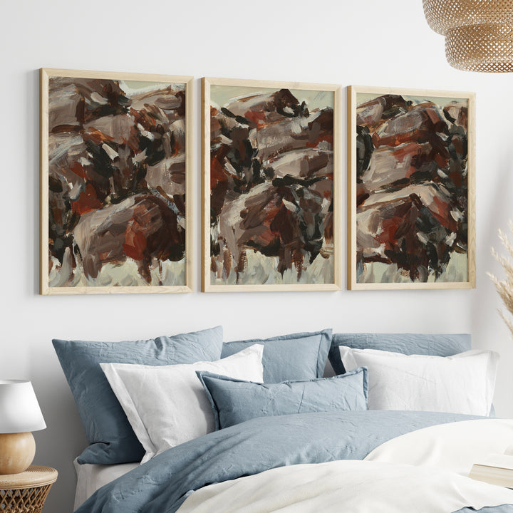 The Wild West Triptych - Set of 3