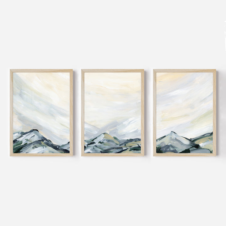 Mountain Landscape Vista - Set of 3