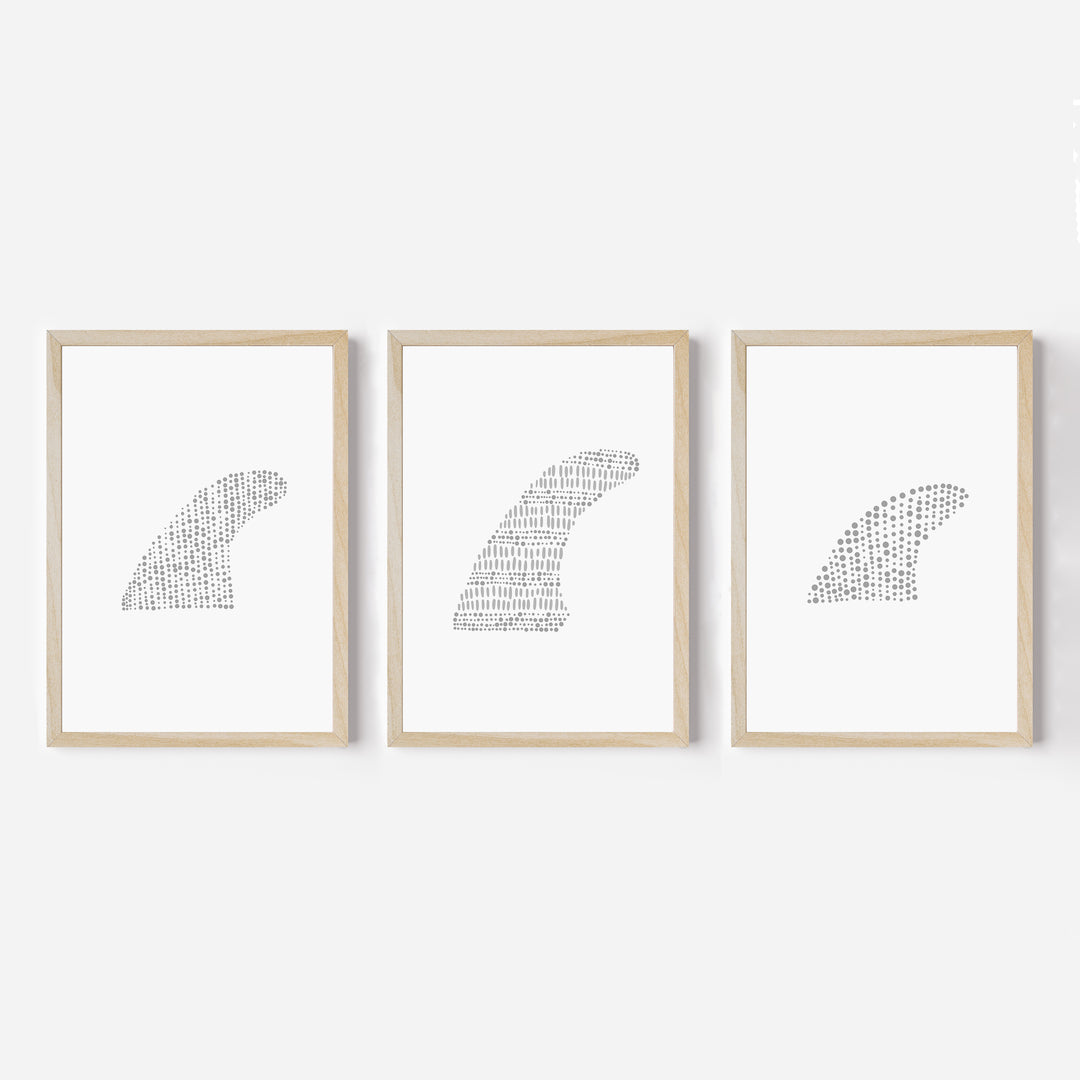 Surfboard Fin Studies - Set of 3