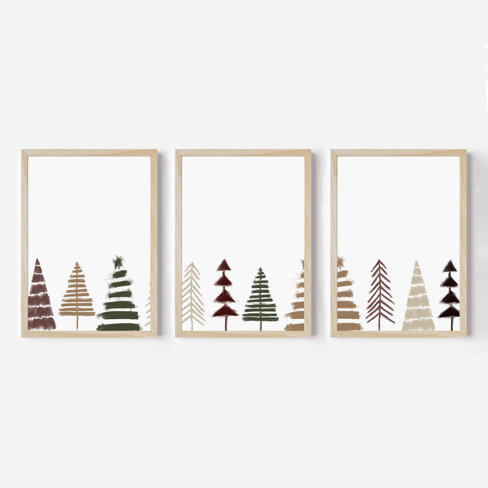 Minimalist Scandi Christmas Trees - Set of 3 - Jetty Home