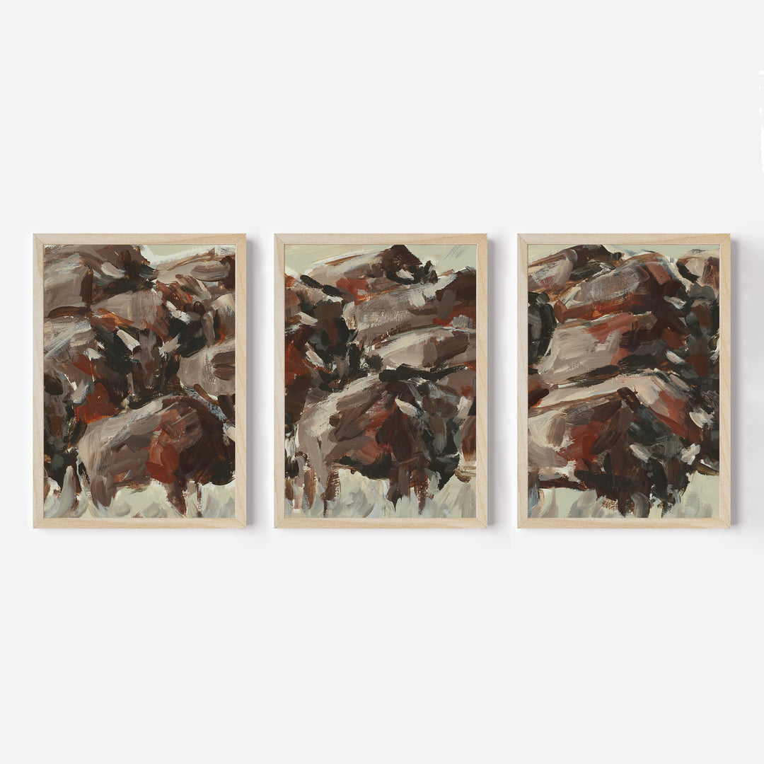 The Wild West Triptych - Set of 3