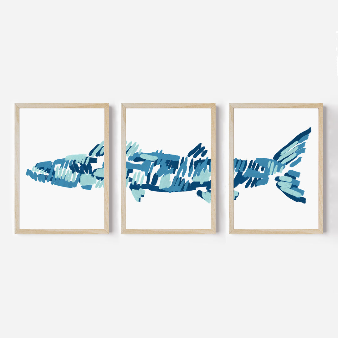 The Barracuda Triptych - Set of 3