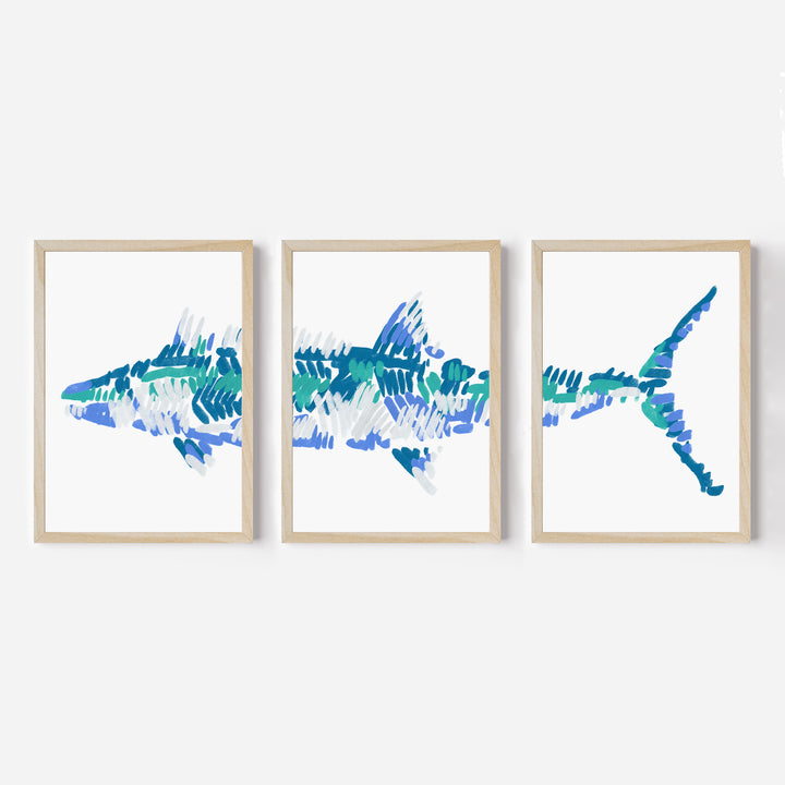 The Kingfish Triptych - Set of 3