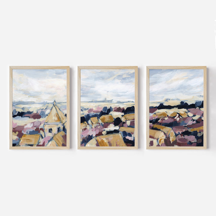 Faded Facades Triptych - Set of 3 - Jetty Home