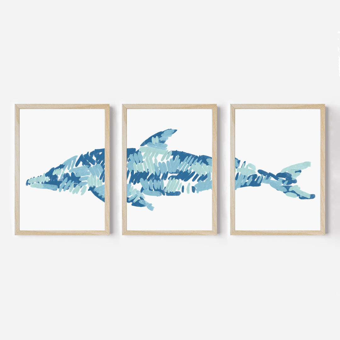 The Dolphin Triptych - Set of 3