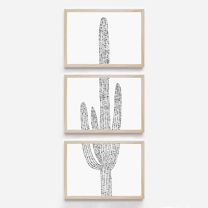 Desert Saguaro Cactus, No. 2 - Set of 3