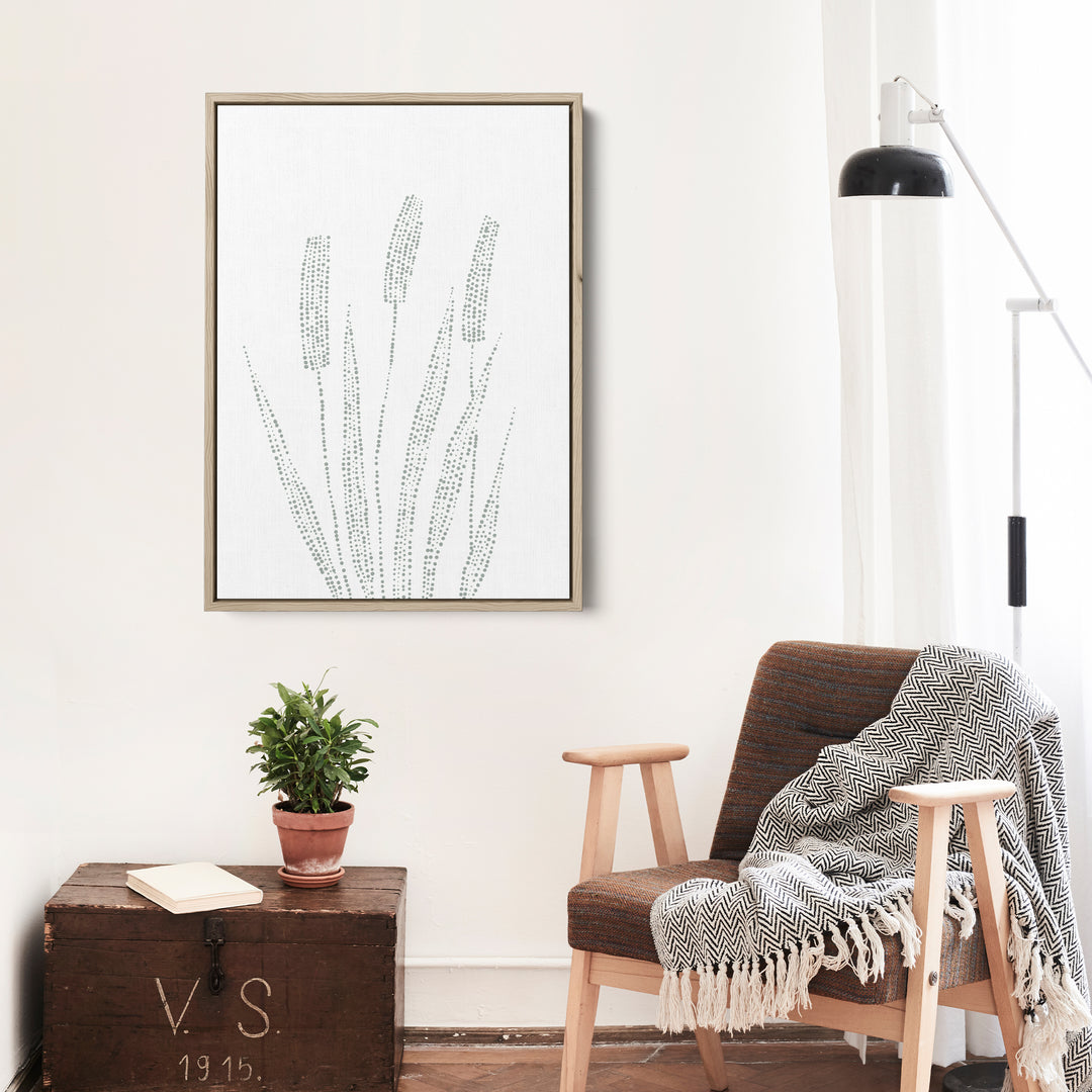 Modern Cattail Illustration