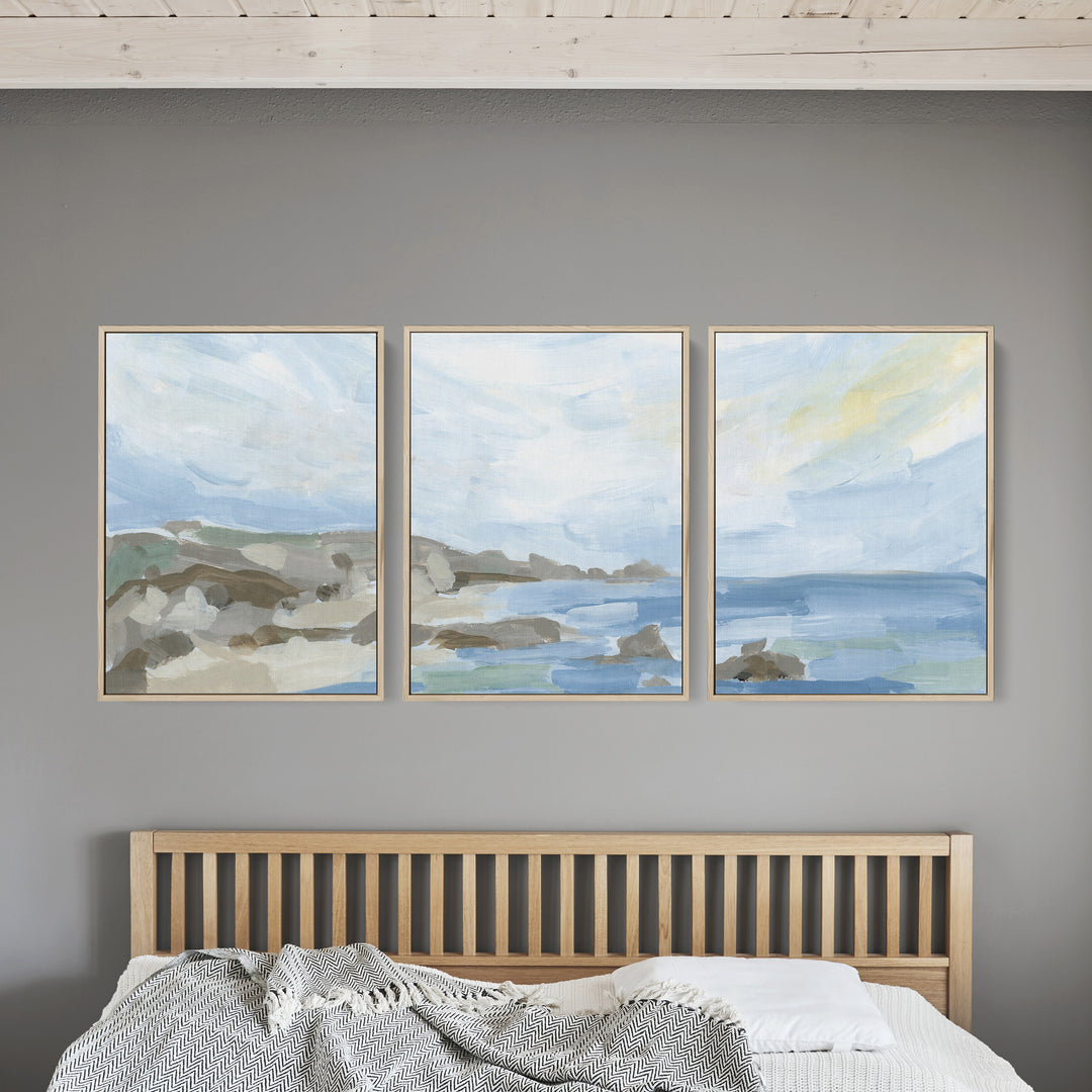 Coastline in the Morning - Set of 3