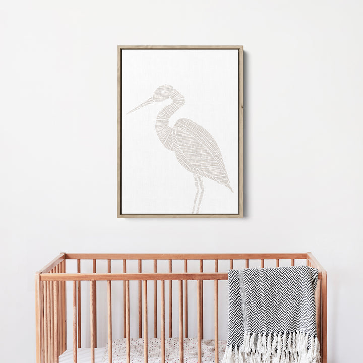 Woven Heron Illustration