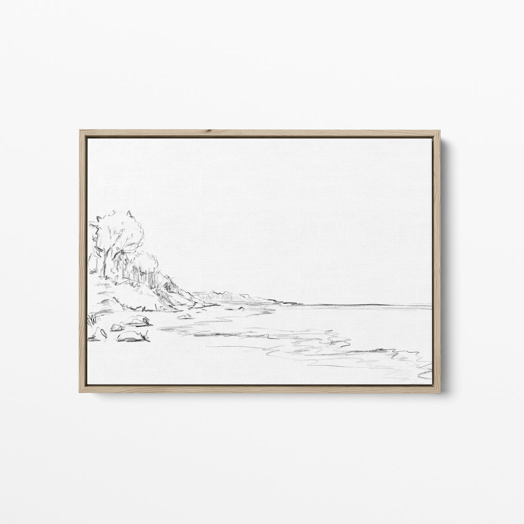 Minimalist Coastline Illustration, No. 1