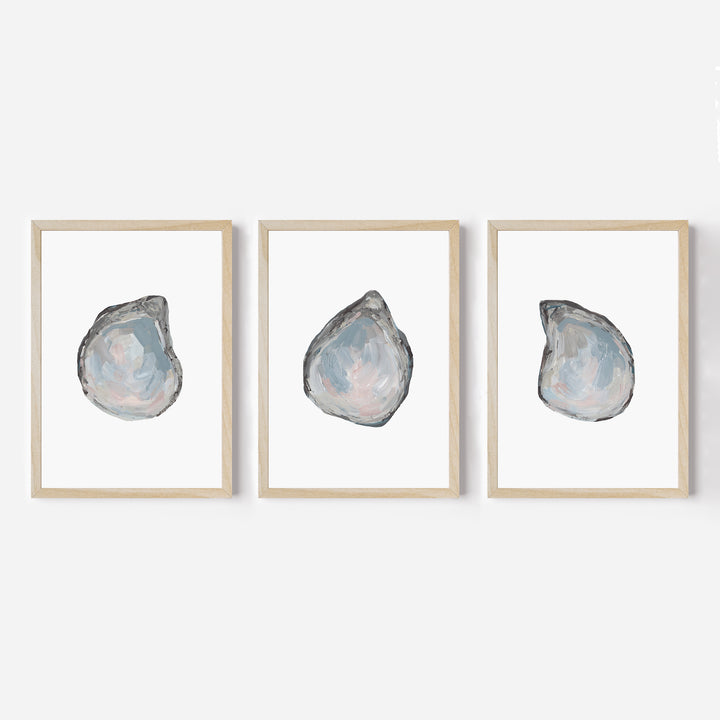 Drifted Oysters Triptych - Set of 3