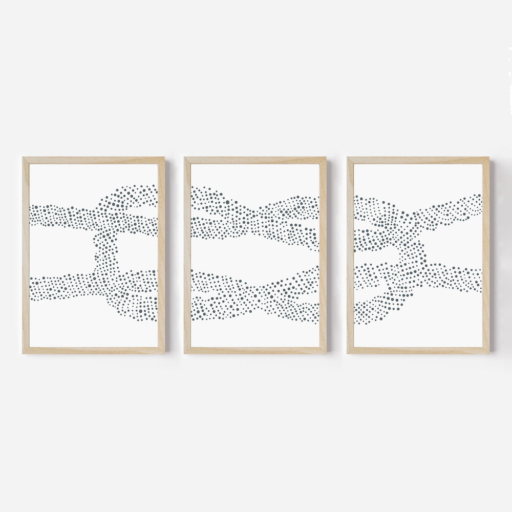 Nautical Square Knot - Set of 3 - Jetty Home