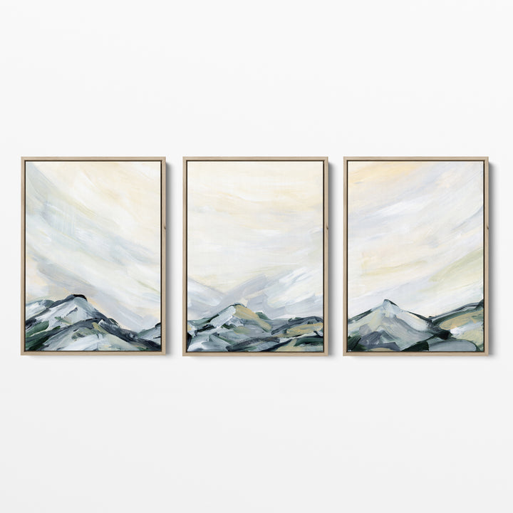 Mountain Landscape Vista - Set of 3