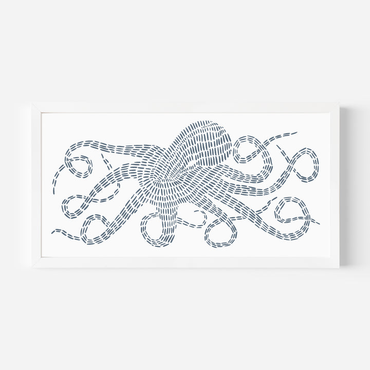 Octopus Kraken Modern Illustration Panoramic - Art Print or Canvas - Jetty Home