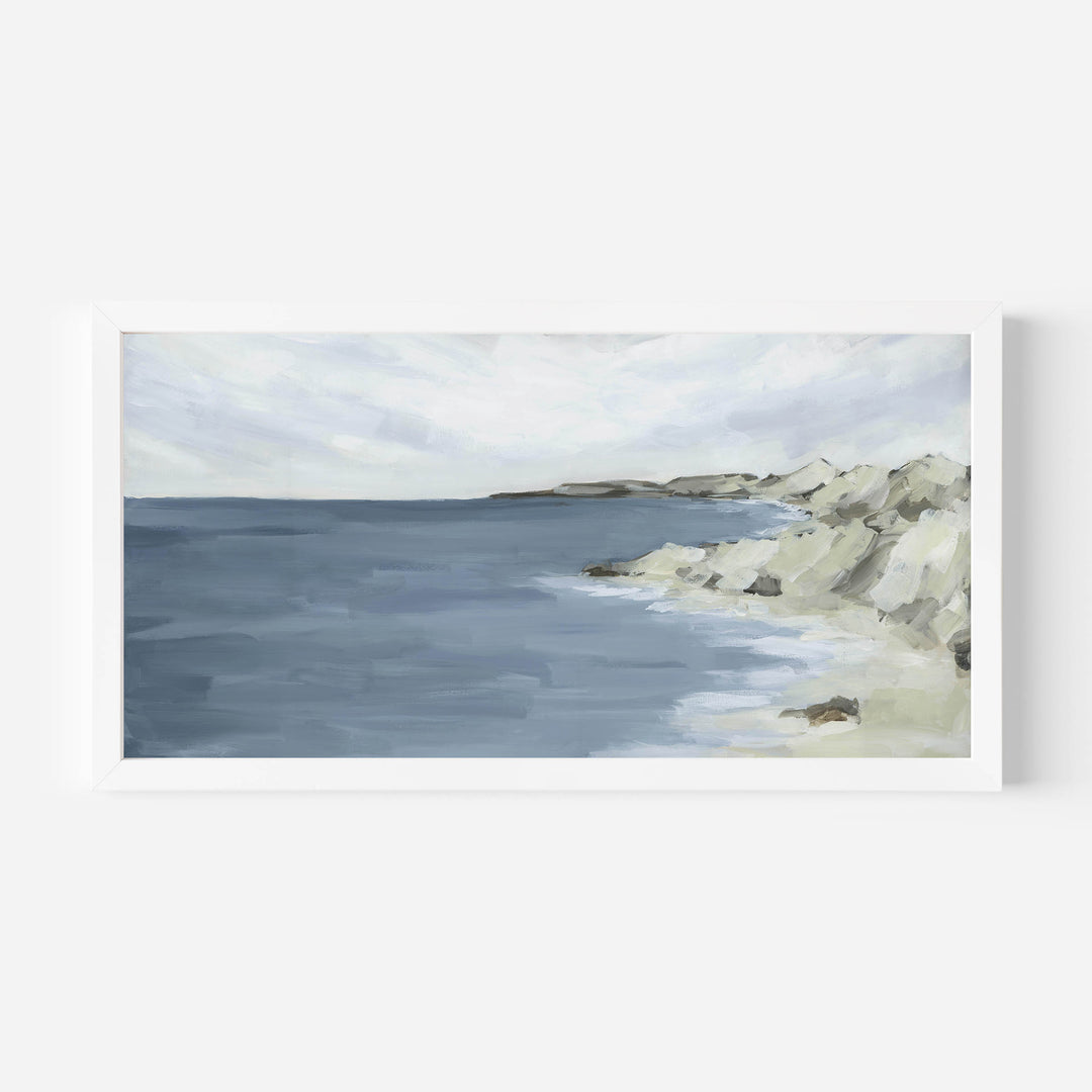 Serenity Shore Panoramic - Art Print or Canvas - Jetty Home