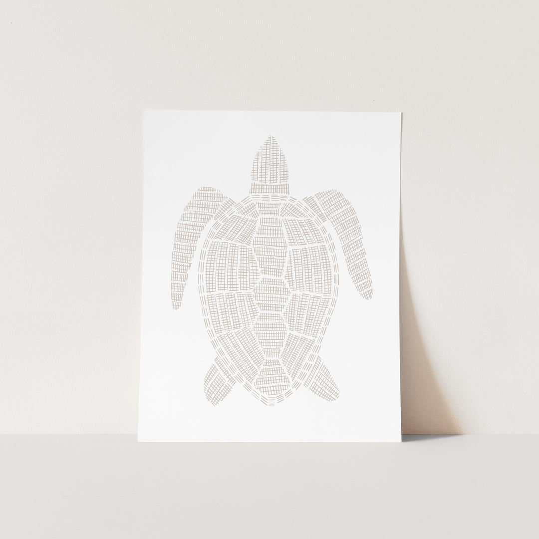 Woven Sea Turtle Illustration