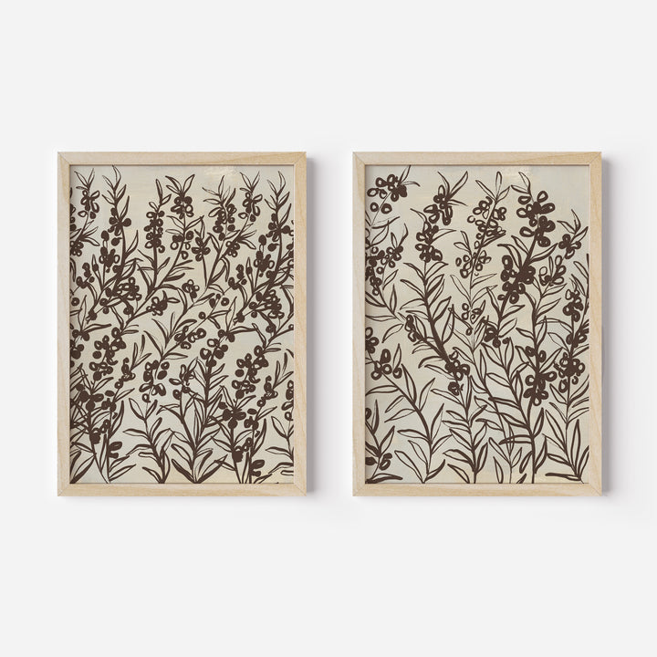 Heather on Beige Duo - Set of 2