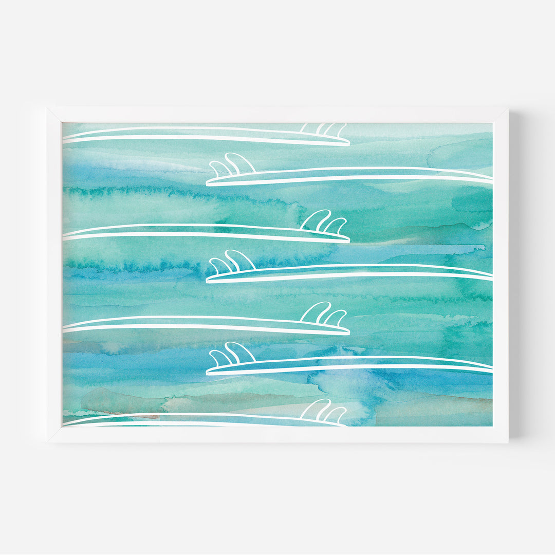 Surfboard Tails  - Art Print or Canvas - Jetty Home